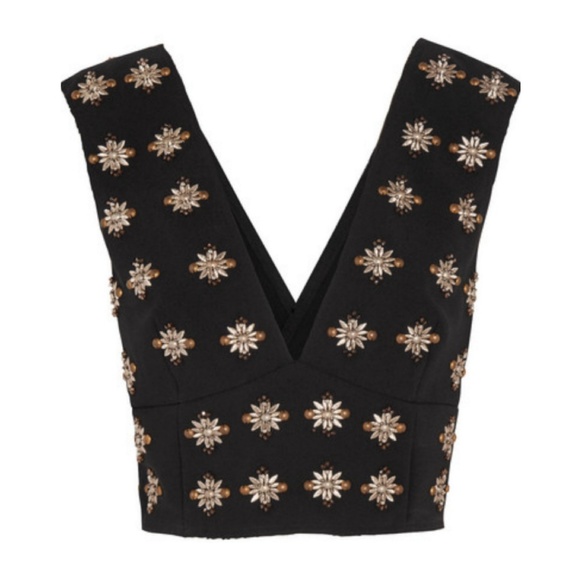 SOLD Elizabeth and James Leola Embellished Top - Picture 3 of 7